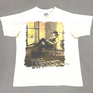Vtg 1996 Tracy Lawrence Time Marches On Tour Shirt Single Stitch Men’s XL USA